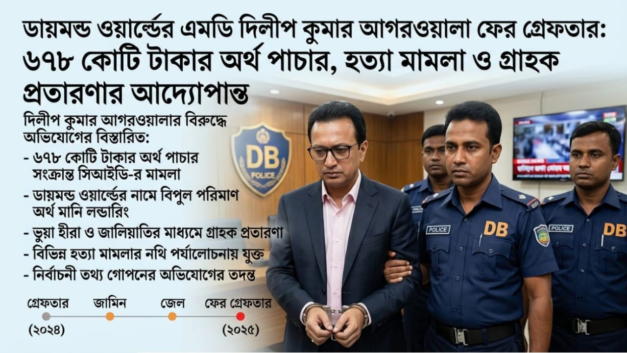 ডায়মন্ড ওয়ার্ল্ডের এমডি দিলীপ কুমার আগরওয়ালা ফের গ্রেপ্তার